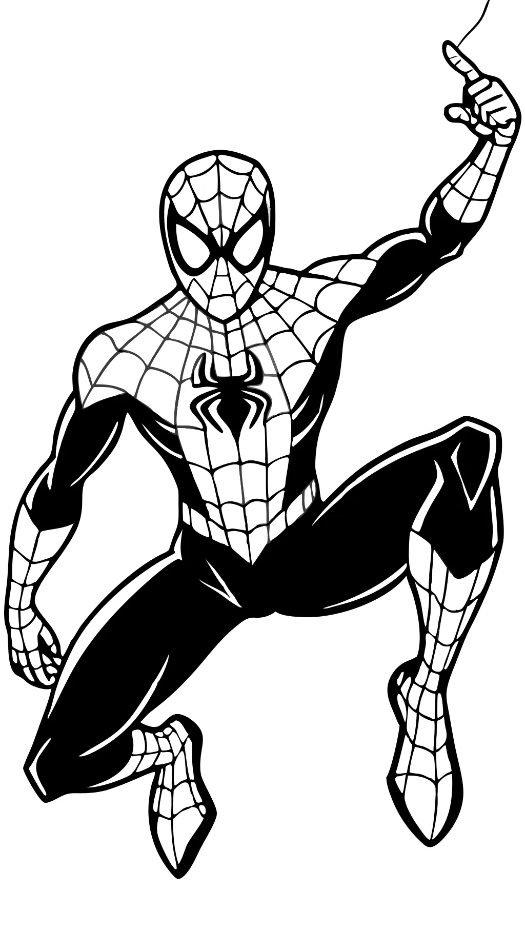 free spiderman color pages